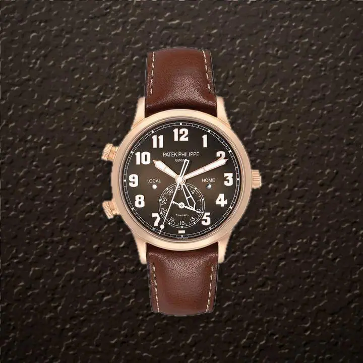 Patek Philippe Calatrava Pilot (Black sunburst Dial), reference 5524R-001, at Yousef Watch