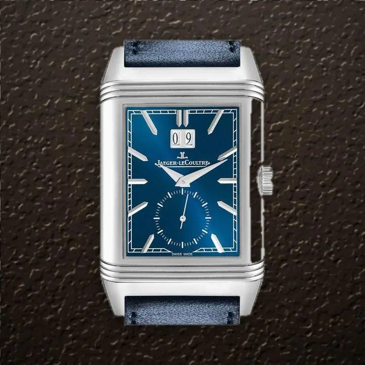 Jaeger-LeCoultre Reverso Tribute (Blue sunray Dial), reference Q714845J, at Yousef Watch