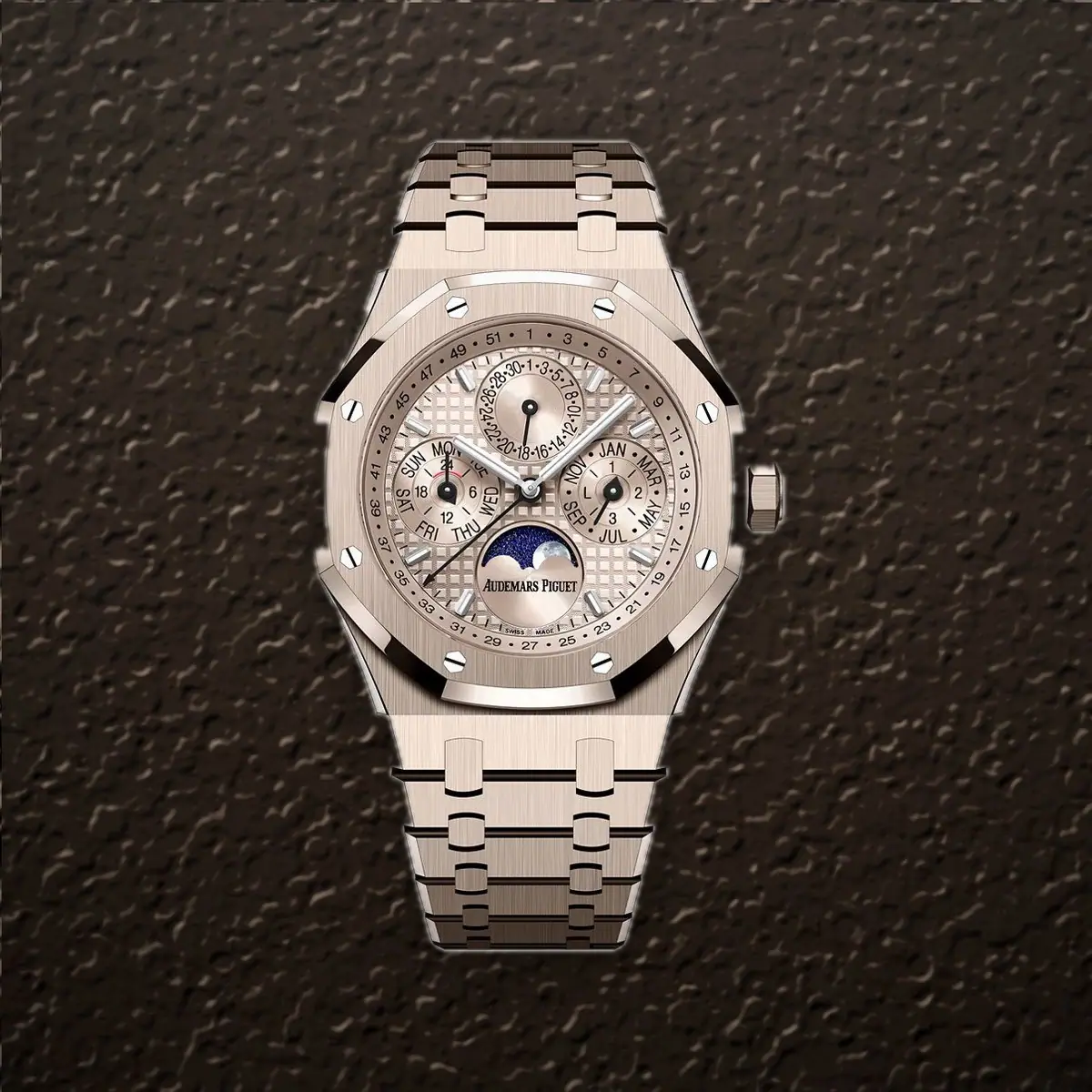 Audemars Piguet Royal Oak Perpetual Calendar (Sand Gold), reference 26674SG.OO.1320SG.01