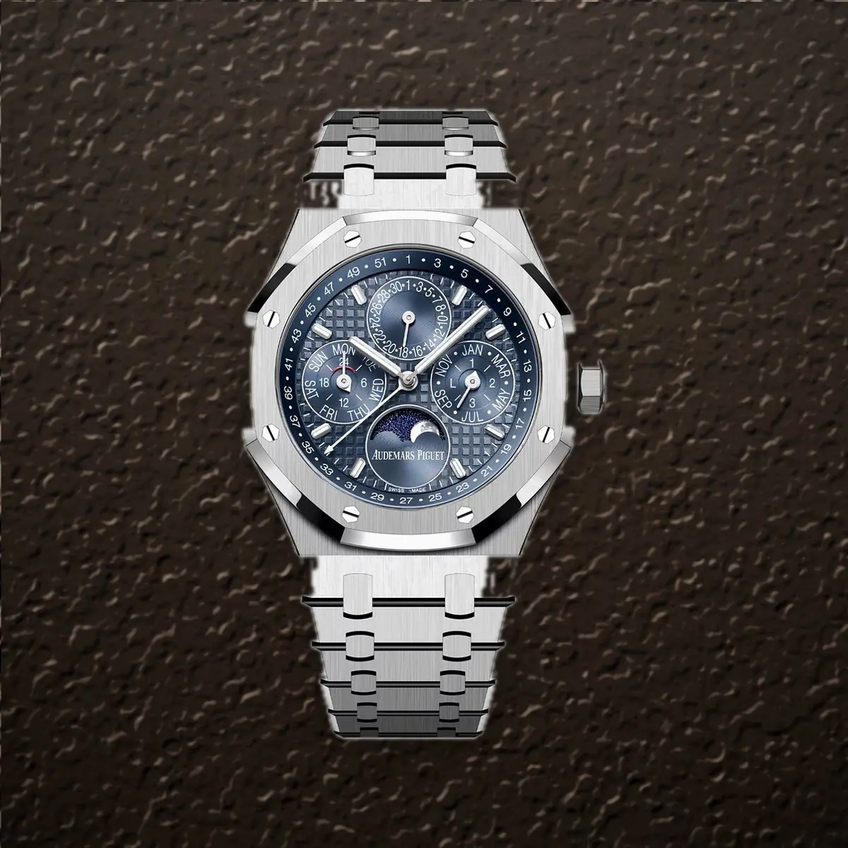 Audemars Piguet Royal Oak Perpetual Calendar (Blue Dial), reference 26674ST.OO.1320ST.01