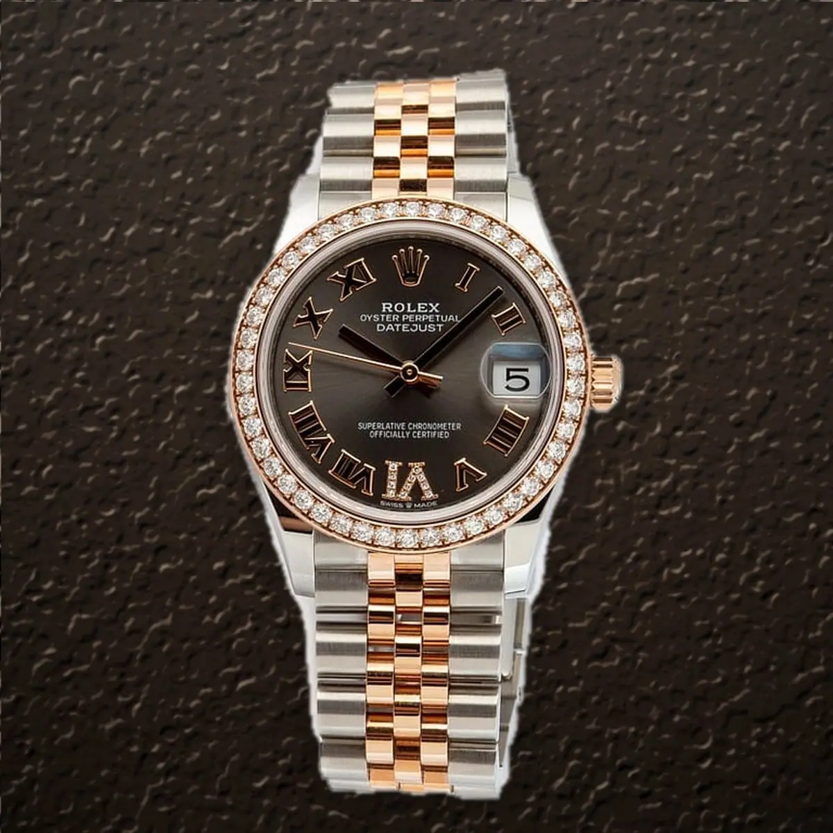 Rolex Datejust 31 (Slate Diamond), reference 278381RBR