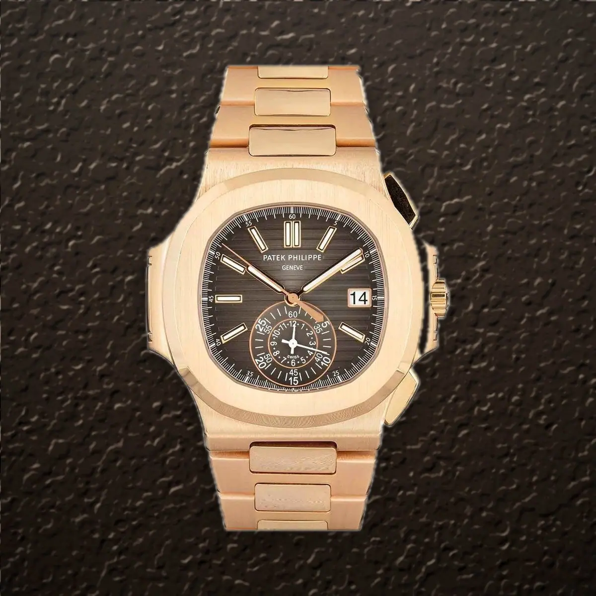Patek Philippe Nautilus Chronograph (Black Dial), reference 5980/1R-001