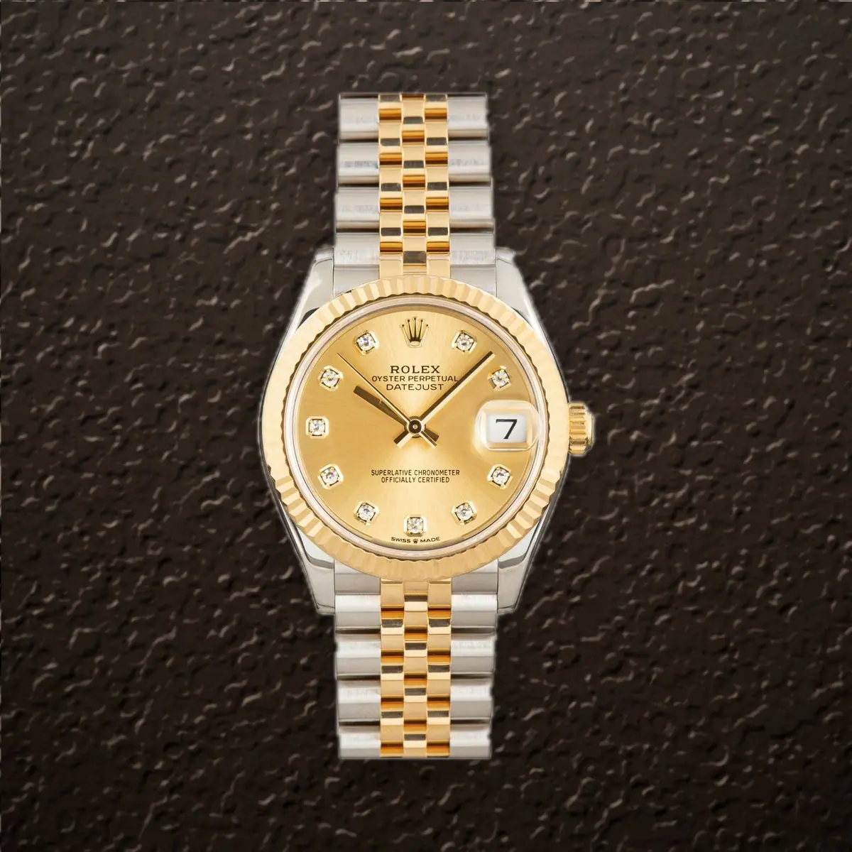 Rolex Datejust 31 (Champagne Diamond), reference 278273G