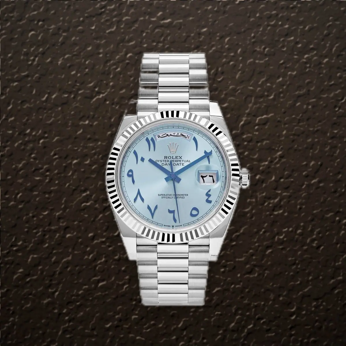 Rolex Day-Date 40 (Arabic Ice Blue), reference 228236