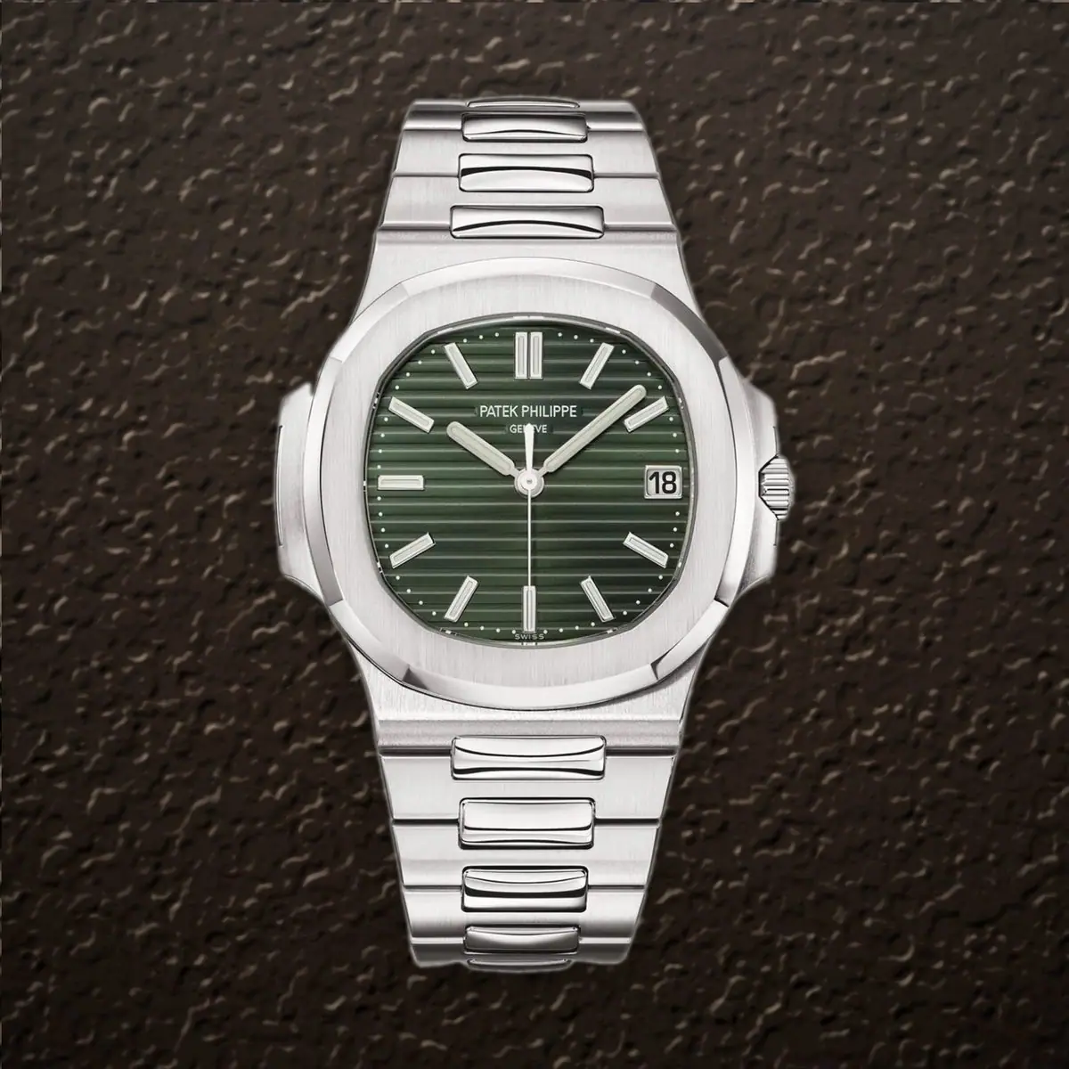 Patek Philippe Nautilus (Olive Green), reference 5711/1A-014, at Yousef Watch