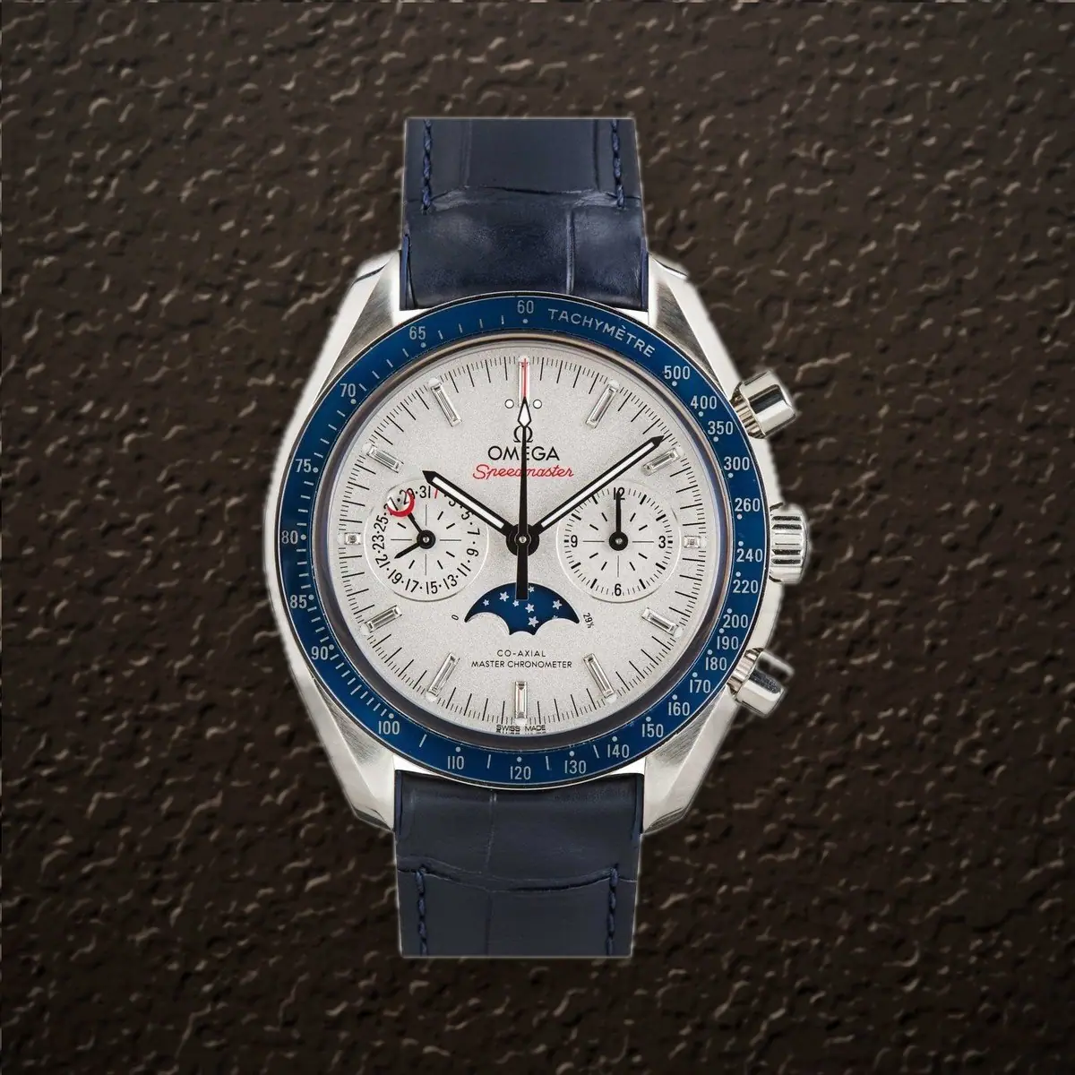Omega Speedmaster Moonphase (Silver Dial), reference 304.93.44.52.99.004