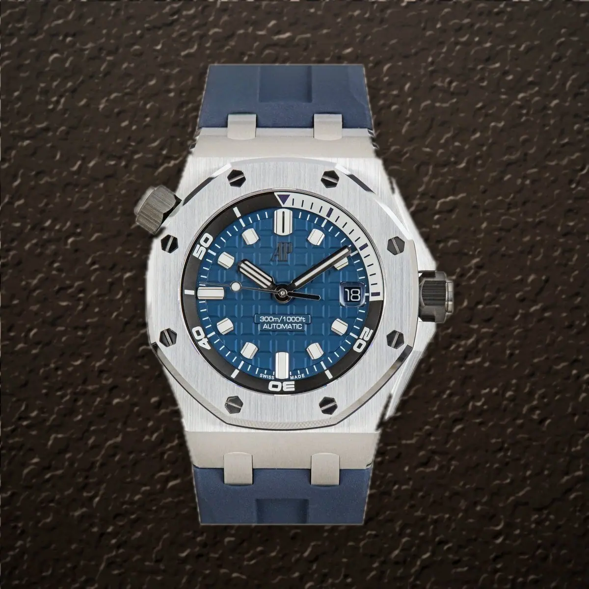 Audemars Piguet Royal Oak Offshore Diver (Blue Dial), reference 15720ST.OO.A027CA.01
