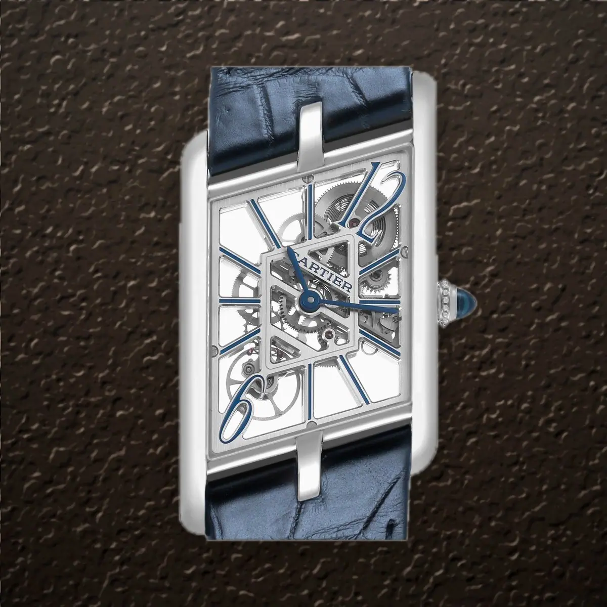 Cartier Tank (Skeleton Dial), reference WHTA0012