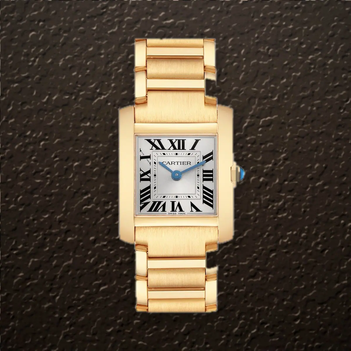 Cartier Tank Française (Gold sunray Dial), reference WGTA0344
