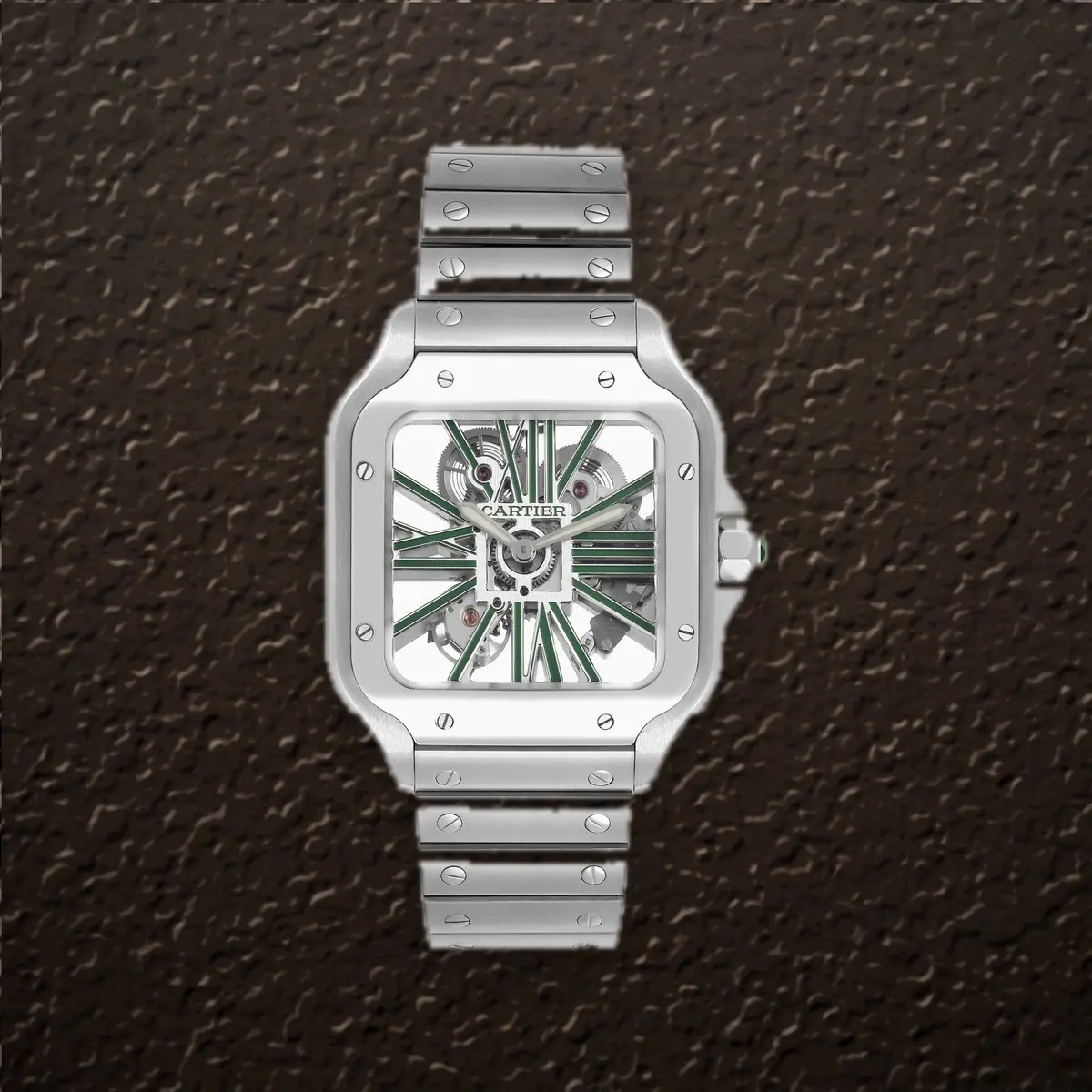 Cartier Santos de Cartier (Skeleton Dial), reference WHSA0028