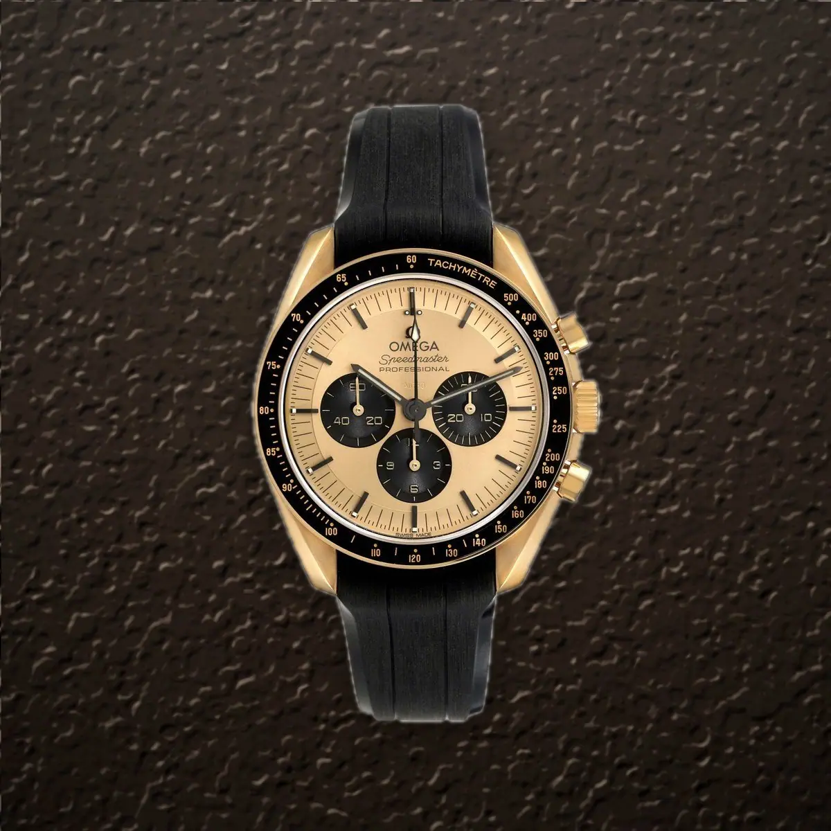 Omega Speedmaster Moonwatch (Gold Dial), reference 310.62.42.50.99.001