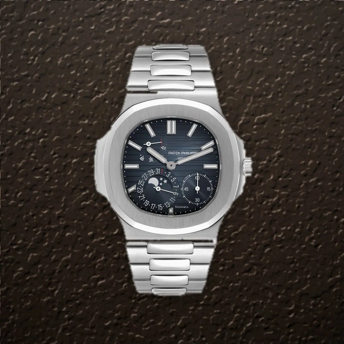 Patek Philippe Nautilus (Blue embossed Dial), reference 5712/1A-001