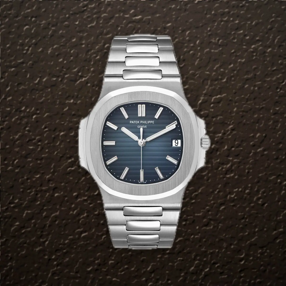 Patek Philippe Nautilus (Blue embossed Dial), reference 5711/1A-001