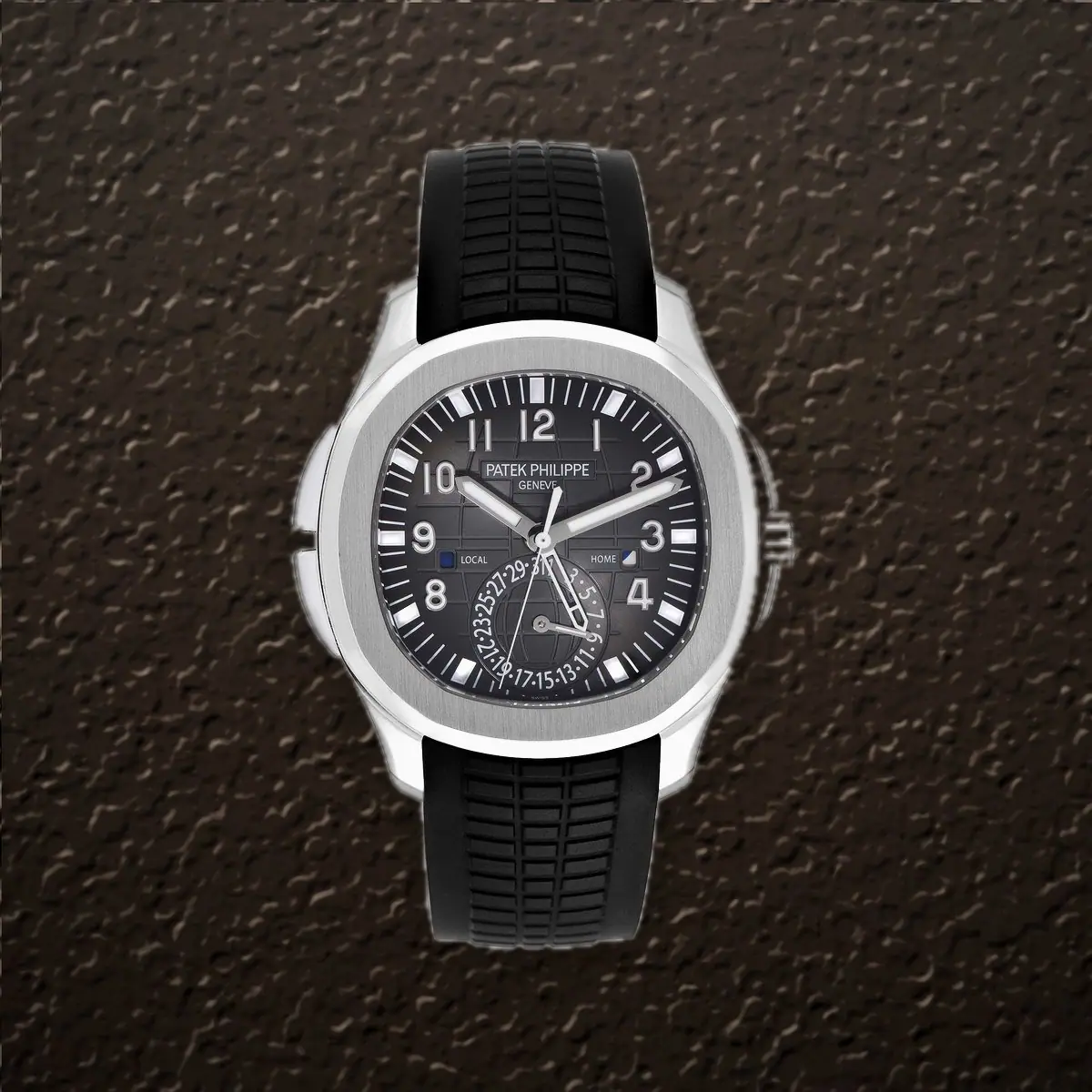 Patek Philippe Aquanaut Travel Time (Black embossed Dial), reference 5164A