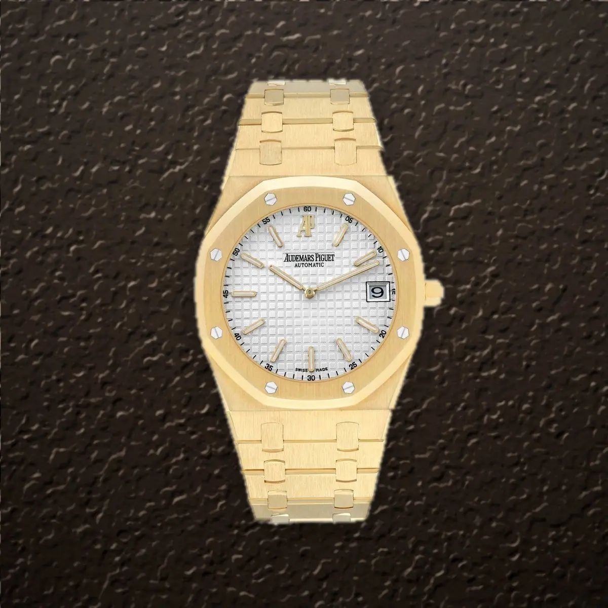 Audemars Piguet Royal Oak Jumbo (White Tapisserie Dial), reference 15202BA.OO.0944BA.01