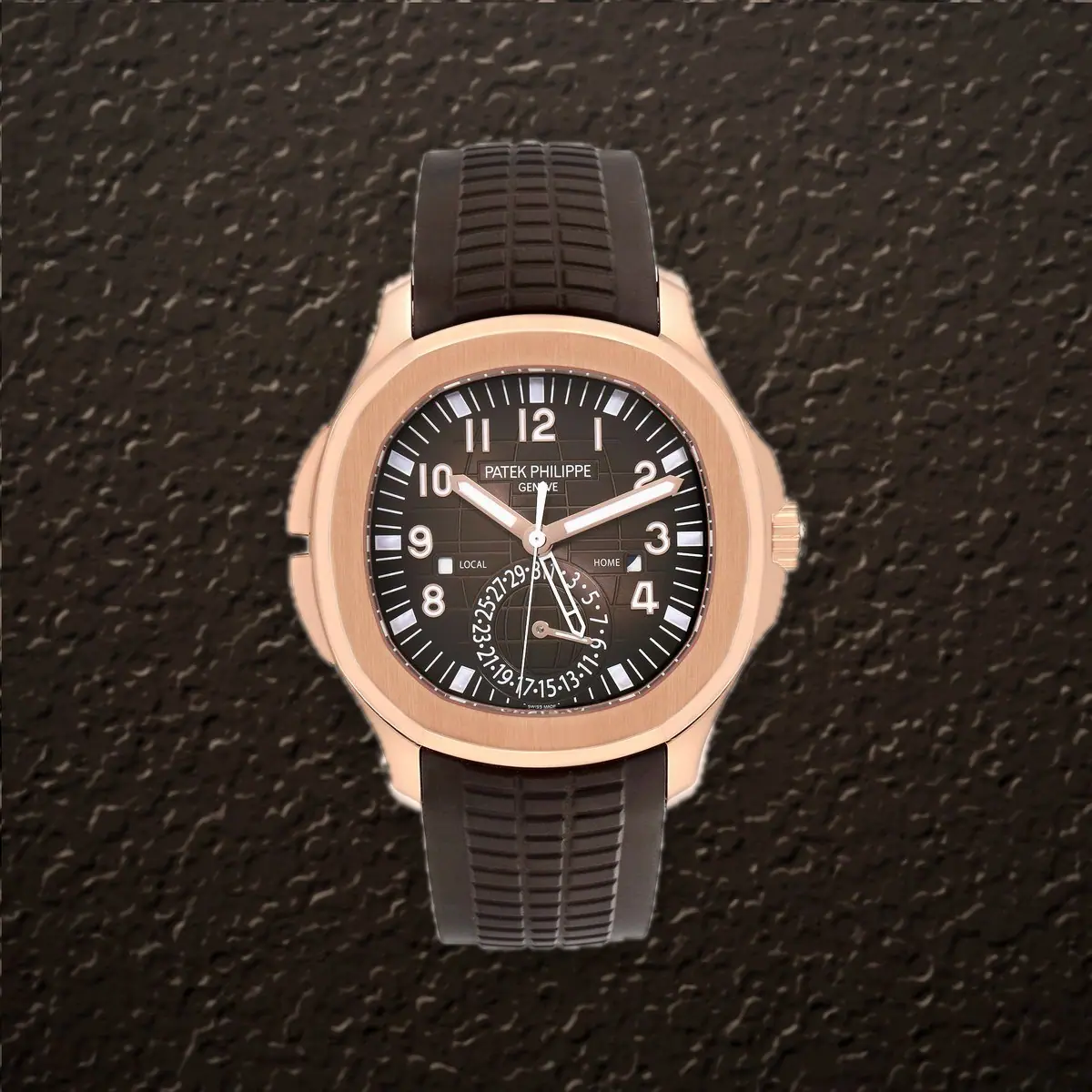 Patek Philippe Aquanaut Travel Time (Brown embossed Dial), reference 5164R